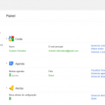 imagem dashboard do google