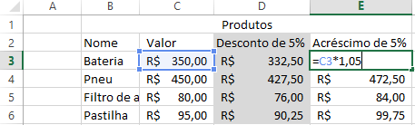 como calcular porcentagem no excel exemplo 2